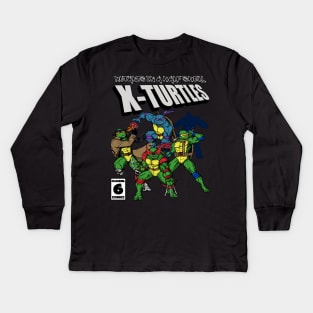 X-Turtles Mutants in a half shell Kids Long Sleeve T-Shirt